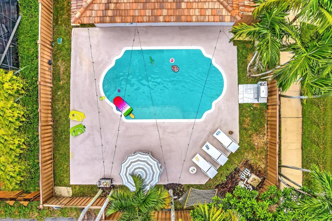 Tropical Oasis With Pool 10 Mins Airport & 5 Mins Beach Голливуд Экстерьер фото